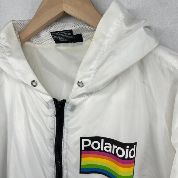 Polaroid Black and White Hooded Windbreaker - Picture 5 of 16